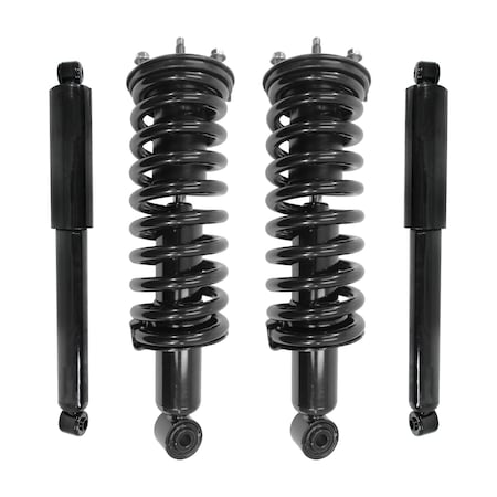 Unity 4-13020-255410-001 Front and Rear Complete Strut Assembly Shock Kit 4-13020-255410-001